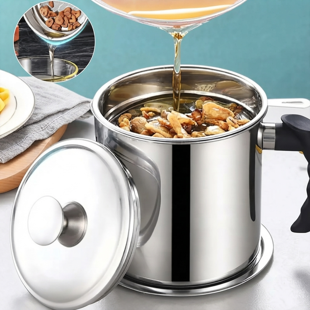 🔥 Hot Sale | Modern Kitchen Oil Dispenser with Tray & Lid