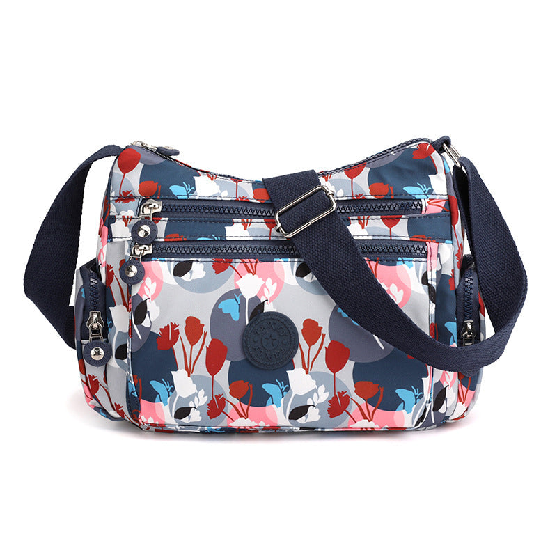 ✨ Lightweight Nylon Crossbody Bag – Multi-Pocket, Water-Resistant, Adjustable 🔧