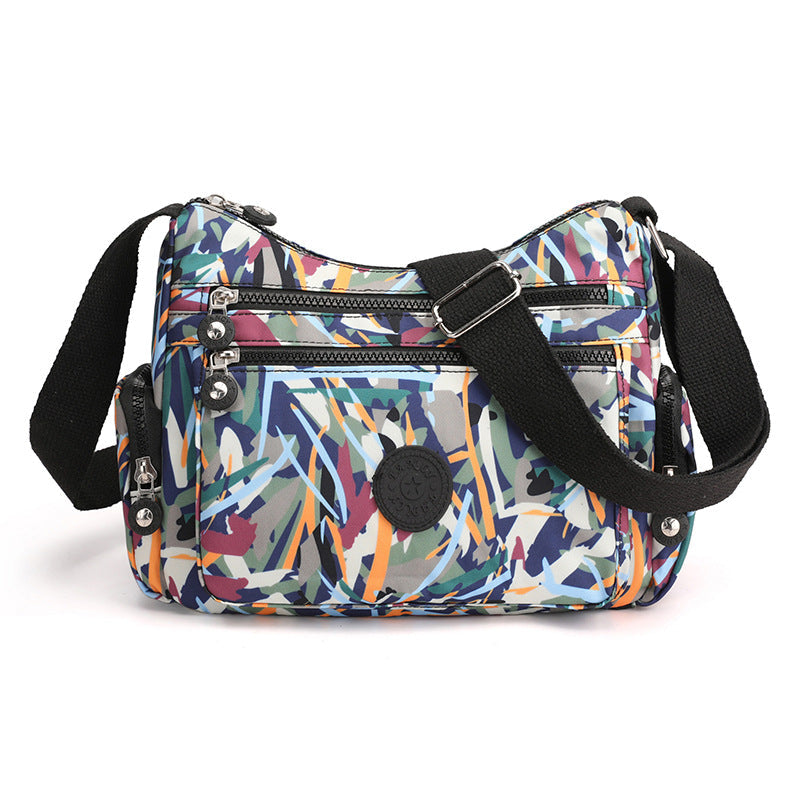 ✨ Lightweight Nylon Crossbody Bag – Multi-Pocket, Water-Resistant, Adjustable 🔧