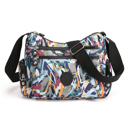 ✨ Lightweight Nylon Crossbody Bag – Multi-Pocket, Water-Resistant, Adjustable 🔧