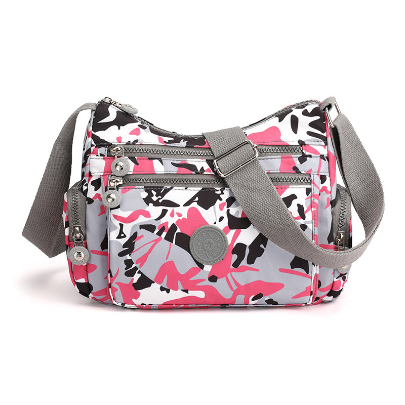 ✨ Lightweight Nylon Crossbody Bag – Multi-Pocket, Water-Resistant, Adjustable 🔧