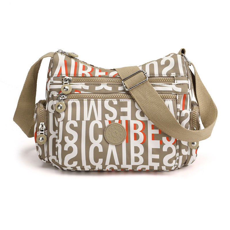 ✨ Lightweight Nylon Crossbody Bag – Multi-Pocket, Water-Resistant, Adjustable 🔧