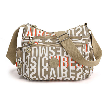 ✨ Lightweight Nylon Crossbody Bag – Multi-Pocket, Water-Resistant, Adjustable 🔧