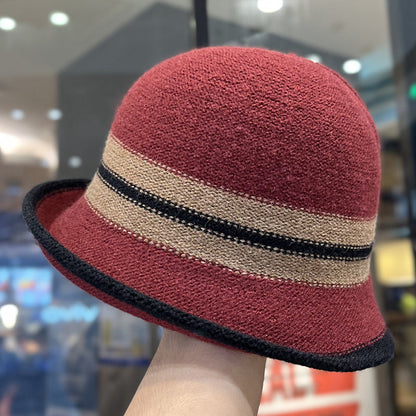 👒Ladies' Packable Ribbed Cloche-Style Bucket Hat🎨Available in 8 Hues