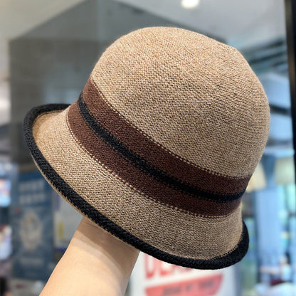 👒Ladies' Packable Ribbed Cloche-Style Bucket Hat🎨Available in 8 Hues