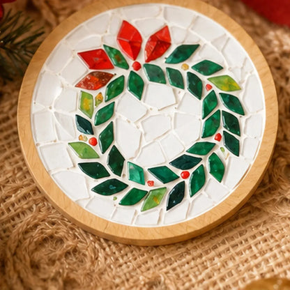 DIY Mosaic Christmas Coaster Kit – 6 Designs – detailed view 3