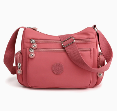 ✨ Lightweight Nylon Crossbody Bag – Multi-Pocket, Water-Resistant, Adjustable 🔧