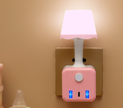 ☁️2-in-1 Cube Socket LED Night Lamp💡