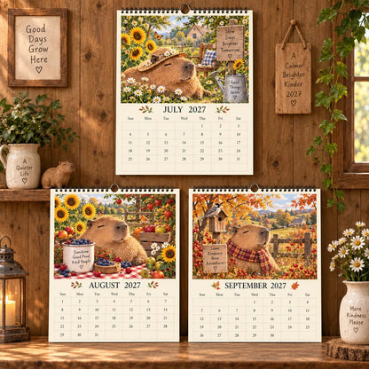 Capybara 2027 Wall Calendar