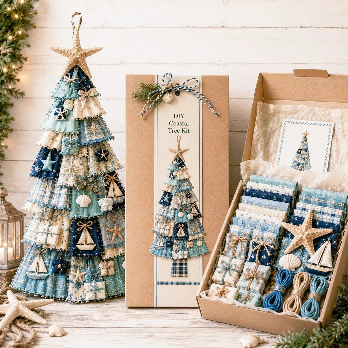 🎄Beginner-Friendly DIY Oversized Patchwork Christmas Tree Door Hanging Kit💕
