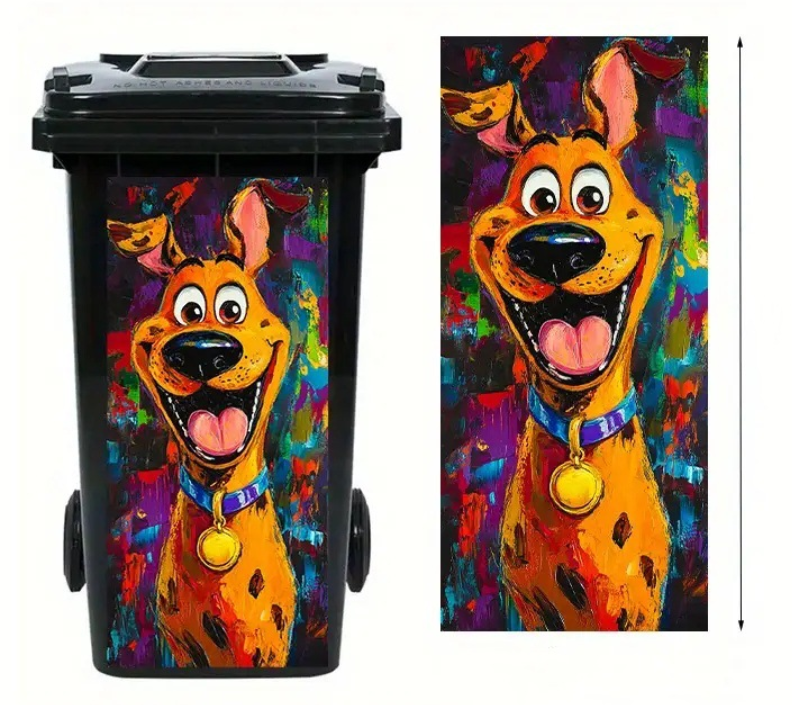 🫏 Donkey Painting Trash Can Sticker
