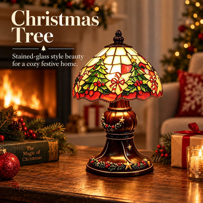 🎅 Santa Claus & Reindeer LED Resin Lamp Decoration