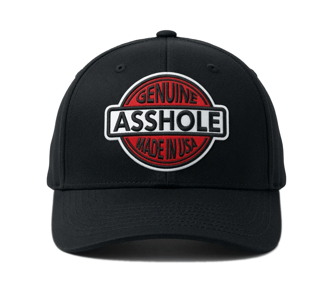 🔥Genuine Asshole Hat | Funny Embroidered Attitude Cap-Made by Jim