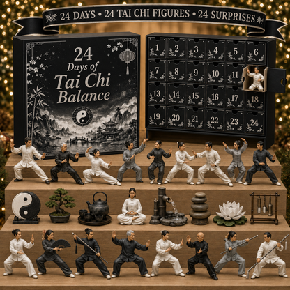 2026 Days of Tai Chi Balance Blind Box - 24-Day Festive Countdown, Tai Chi Collectible Figures Blind Box - Gift For Tai Chi Lovers