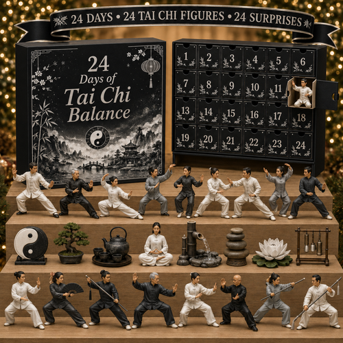 2026 Days of Tai Chi Balance Blind Box - 24-Day Festive Countdown, Tai Chi Collectible Figures Blind Box - Gift For Tai Chi Lovers