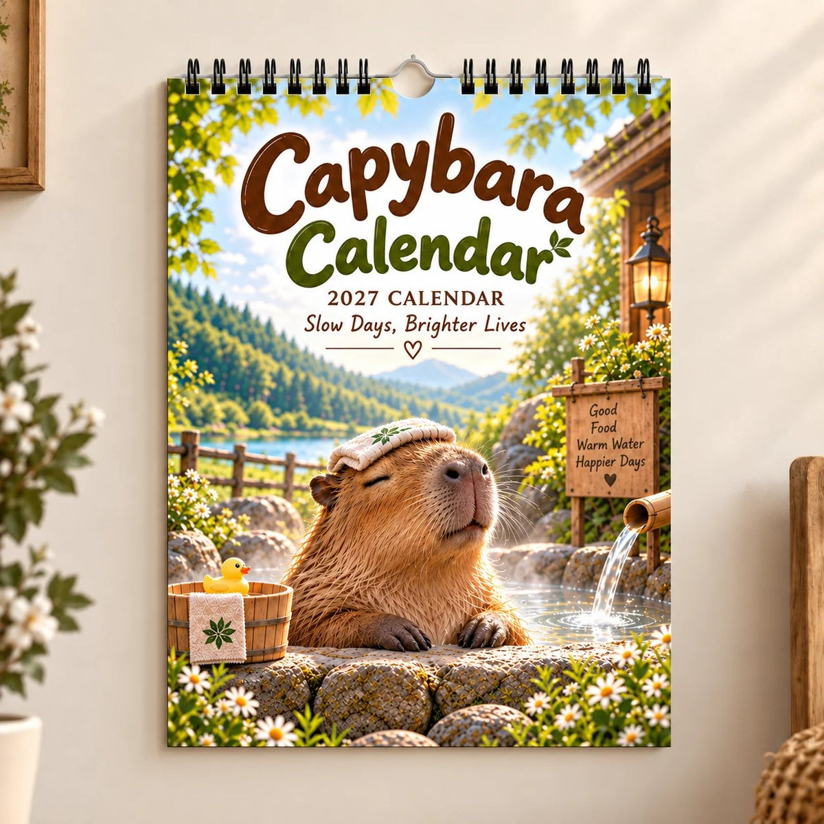 Capybara 2027 Wall Calendar
