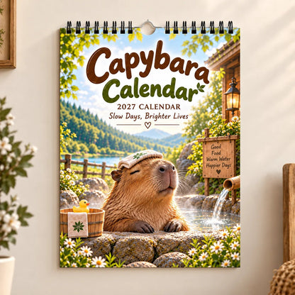 Capybara 2027 Wall Calendar