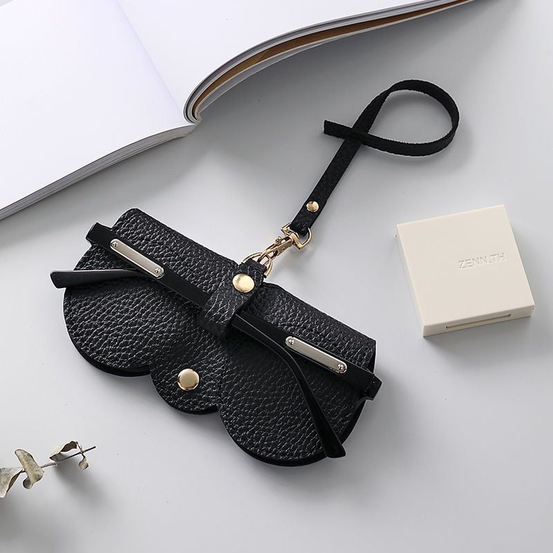 ✨Soft PU Leather Sunglasses Bag👓️