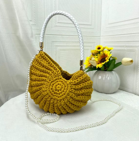 🔥Bohemia Crochet Handwoven Seashell Bag