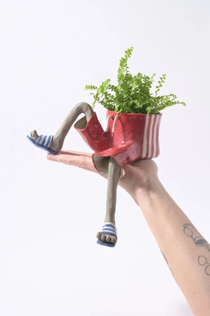 👖 The Hanging Legs Family Whimsical Hanging Legs Planter – Cute & Funny Home Decor