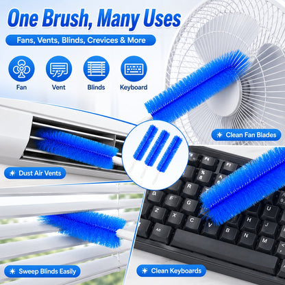 🧹Bendable Microfiber Head,Reusable Dust Remover💨