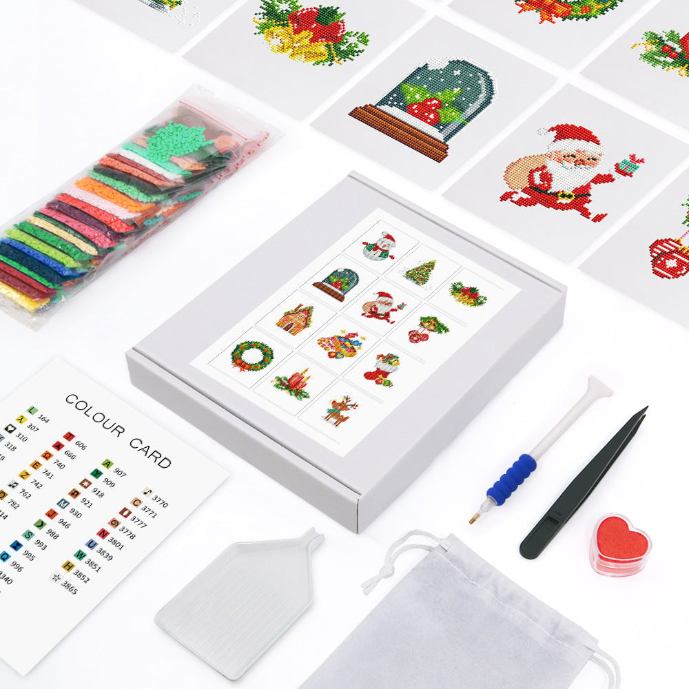 ✨ Mini Diamond Painting Postcard Set