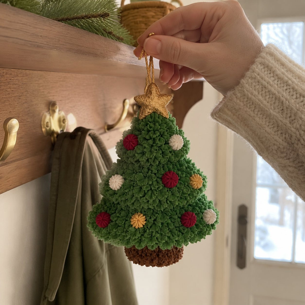 🎄Beginner-Friendly 3D Fabric Poke Christmas Ornament DIY Kit Collection | Complete Kit with Pre-Cut Fabrics, Stuffed Felt Base, Poking Tool & Step-by-Step Guide Included 💕