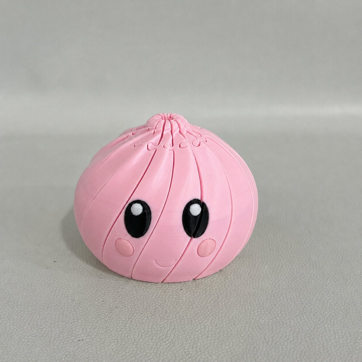 🌀 3D Printed Telescopic Fidget Dumpling - Cute Kawaii Collapsible Spiral Desk Toy & Stress Reliever