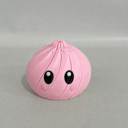 🌀 3D Printed Telescopic Fidget Dumpling - Cute Kawaii Collapsible Spiral Desk Toy & Stress Reliever