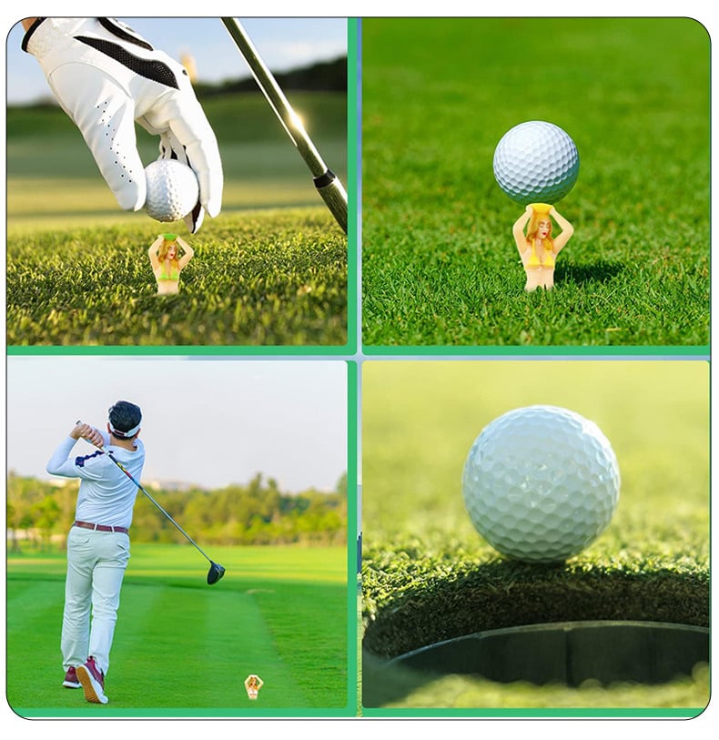 6PCS Funny Golf Tees, Mixed color