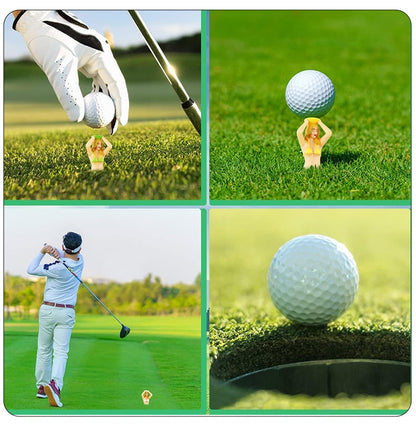 6PCS Funny Golf Tees, Mixed color