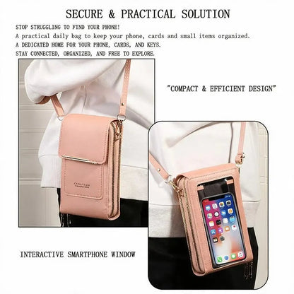 🔥 Women's Touchscreen Sensitive Phone Crossbody Bag