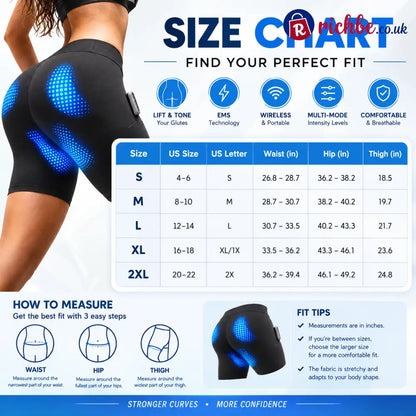 Booty Lift Shorts - Multi-Mode EMS Microcurren