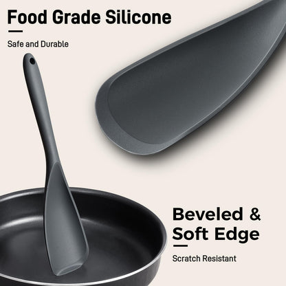 3-Pack Silicone Spoonula Set for Nonstick Cookware