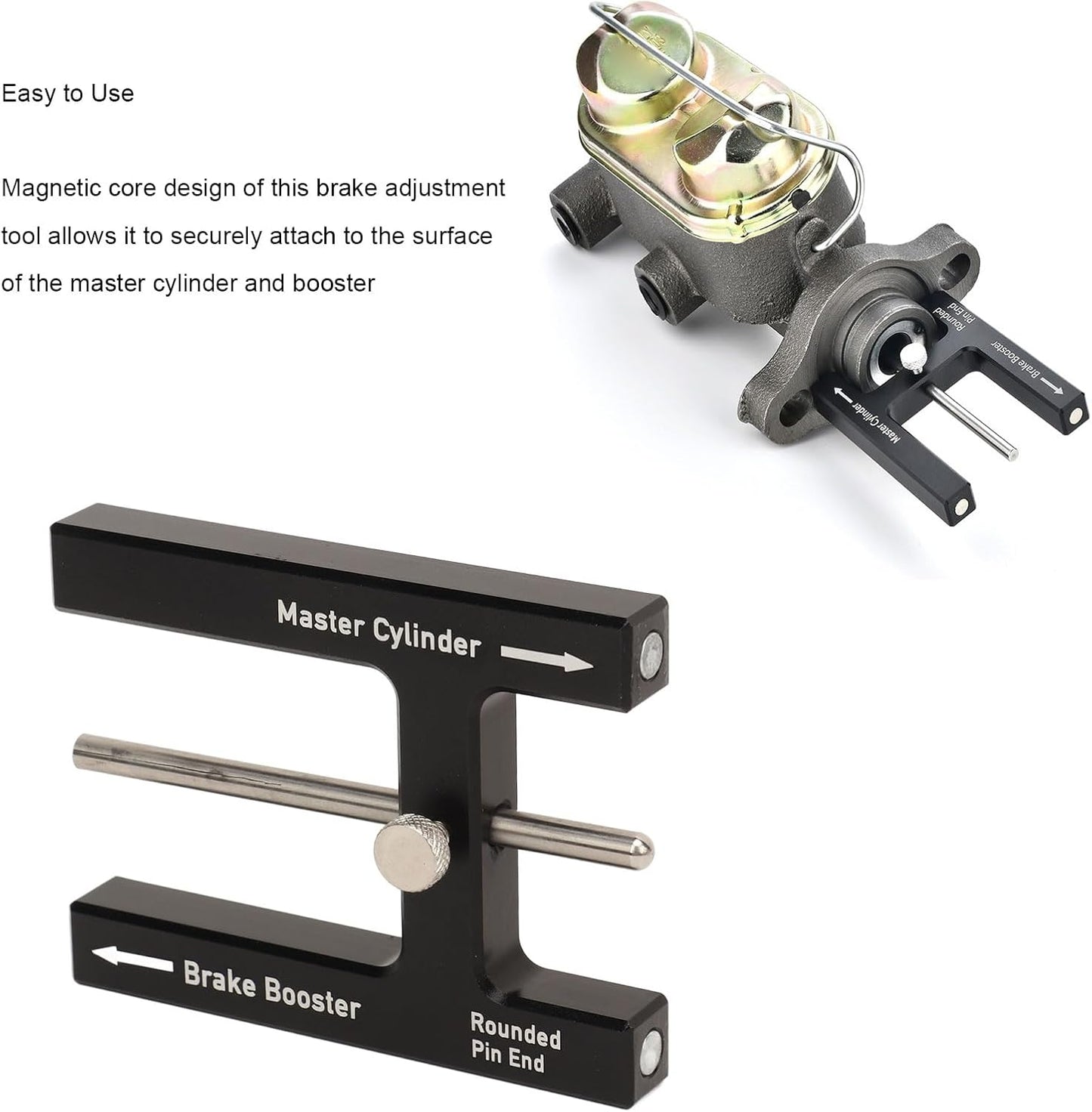 Premium Aluminum Brake Booster Push Rod Adjuster with Length Gauge