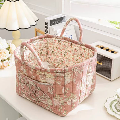 💐💥Boho Fabric Storage Basket🌸