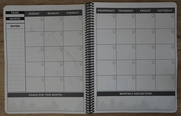 🔥🖤📚Themed Yearly Planner(✨Hardcover Book)