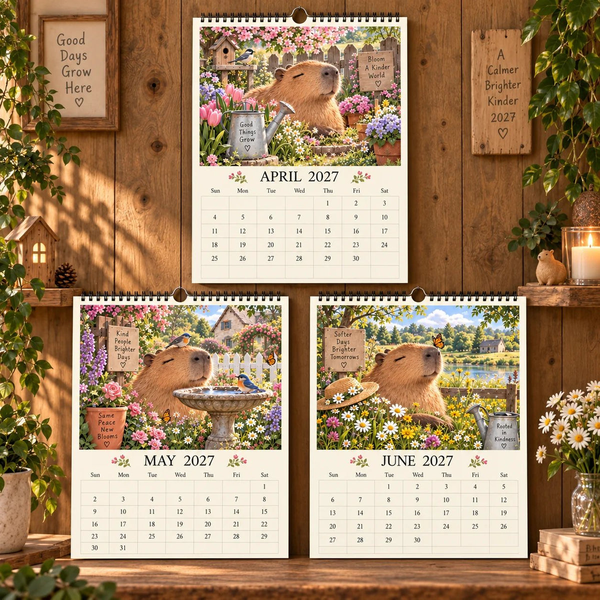 Capybara 2027 Wall Calendar