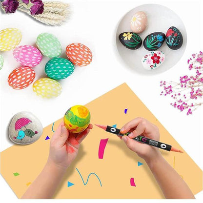 🎨Dual Tip Acrylic Paint Pen Marker - 24/48/72/120 Colors