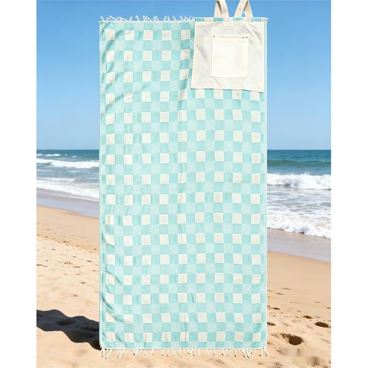 🏖️2-in-1 Convertible Towel & Backpack with Inner Zip Pocket & Sand-Repelling Fabric