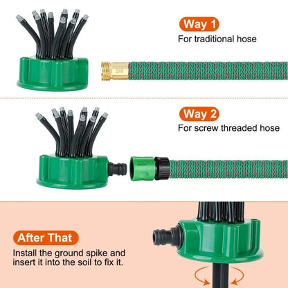 Adjustable Multi-Nozzle Lawn Sprinkler