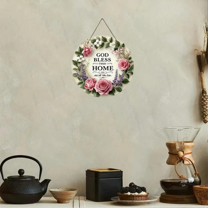 Round Floral Welcome Decor