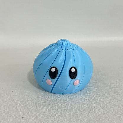 🌀 3D Printed Telescopic Fidget Dumpling - Cute Kawaii Collapsible Spiral Desk Toy & Stress Reliever
