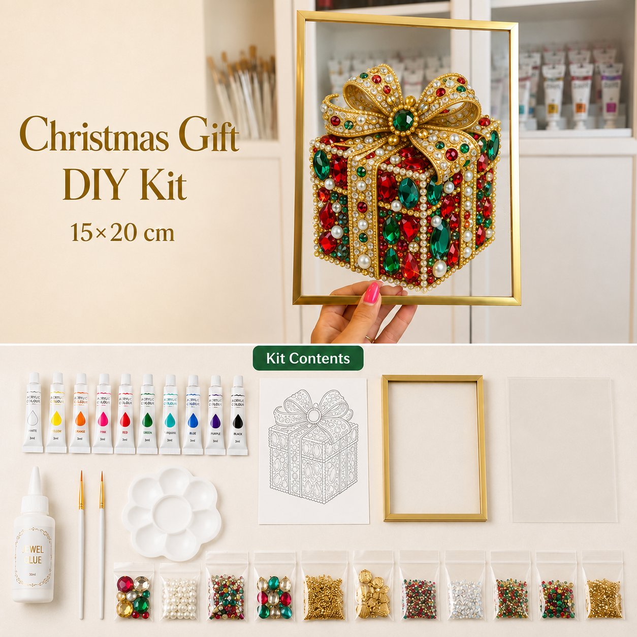 Christmas Gift DIY Kit / 5.9 × 7.9 in