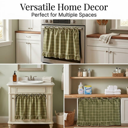 👗🔥 Handmade Farmhouse Oven Skirt - Artisan Kitchen Collection