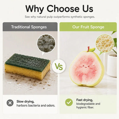 🔥🥗✨Cute fruit-shaped dishwashing sponge brush🧴🍲