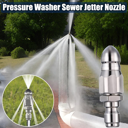 Triple Turbo Nozzle Pressure Washer, 360° Rotating Turbo Nozzle with 1/4" Quick Connector, 2.0 Orifice 3-in-1 Turbo Nozzle, 4000 PSI