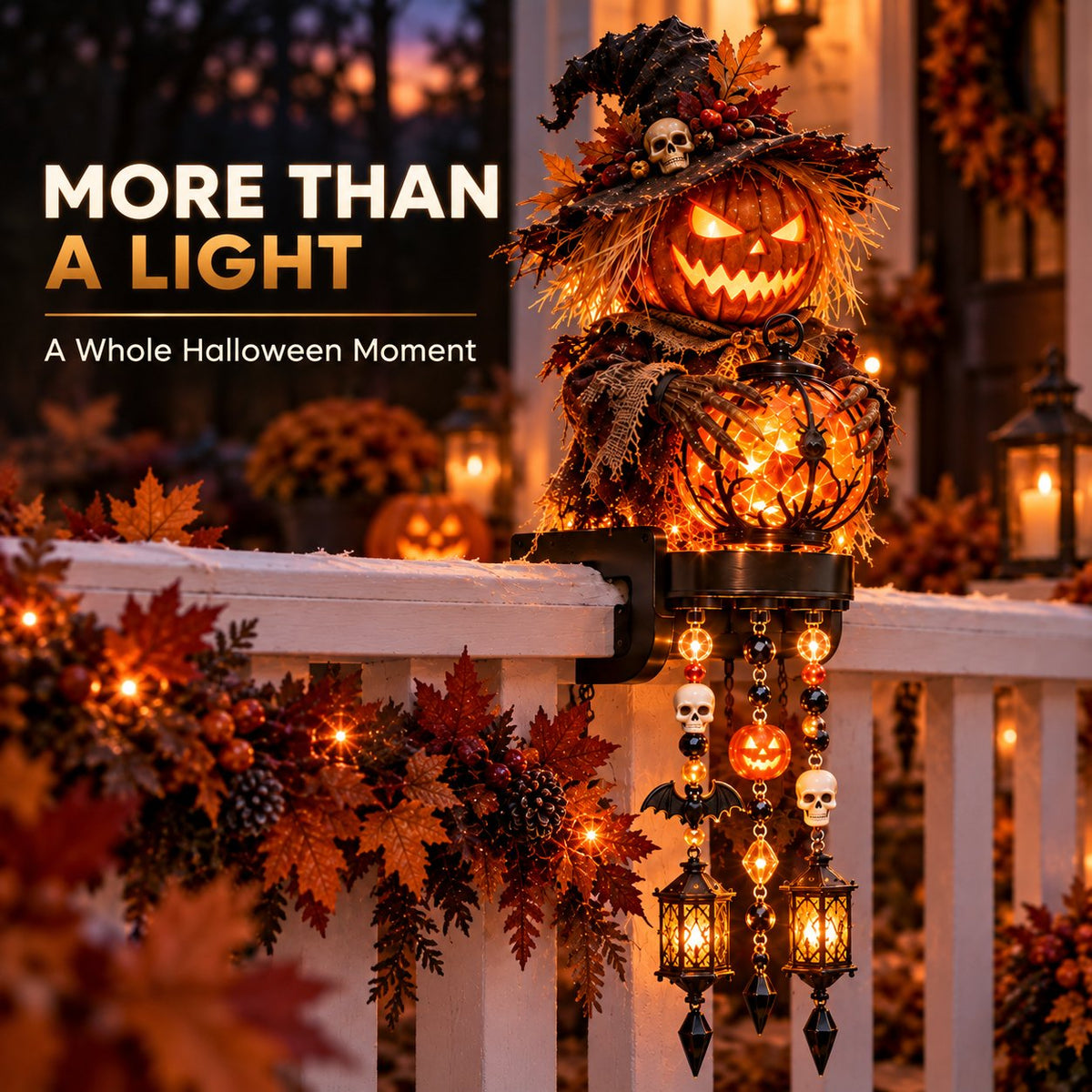 🎃 Halloween Character Glow Cascade Railing Lights