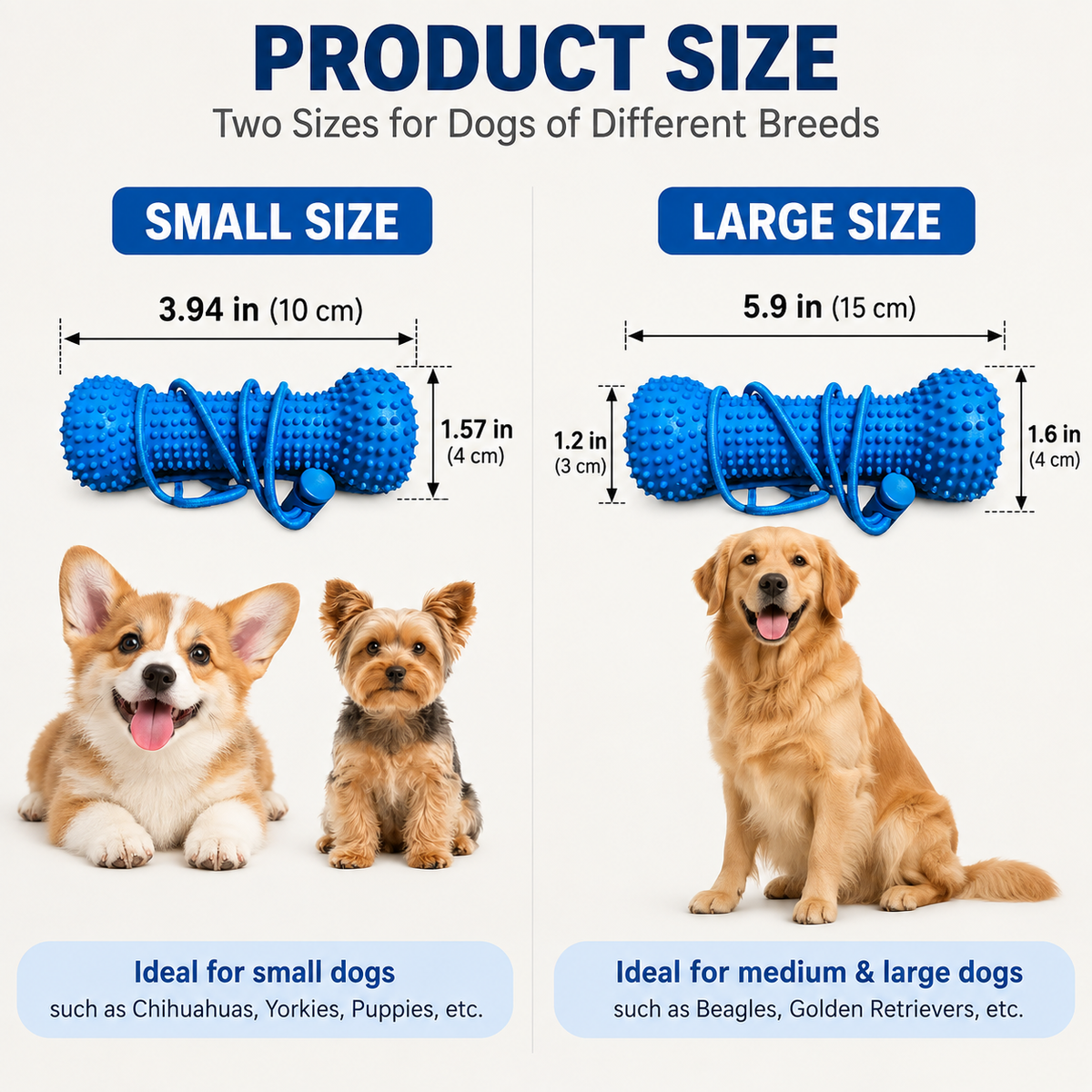 🐶🦷Adjustable collar dog dental chew - for cleaning teeth