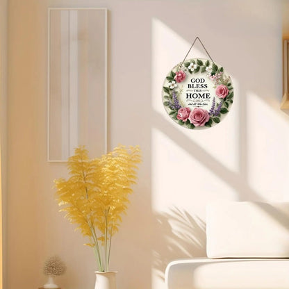 Round Floral Welcome Decor